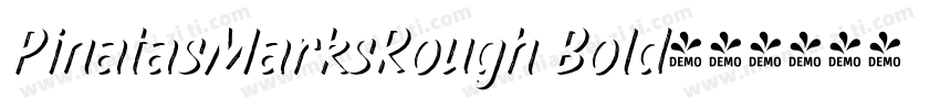 PinatasMarksRough Bold字体转换